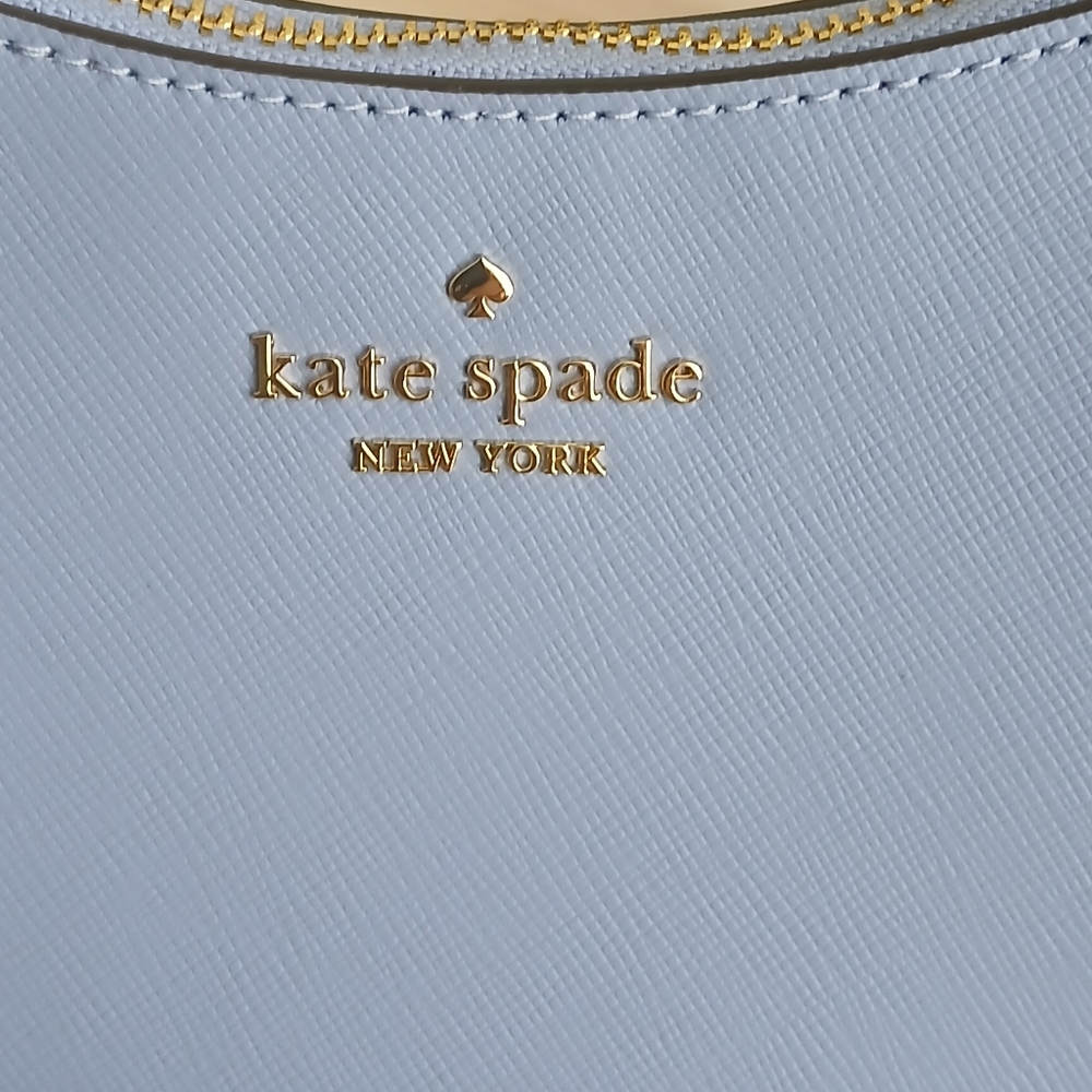 Kate Spade Madison Saffiano Leather Blue Crescent Shoulder/Crossbody Bag NWOT - Picture 5 of 12